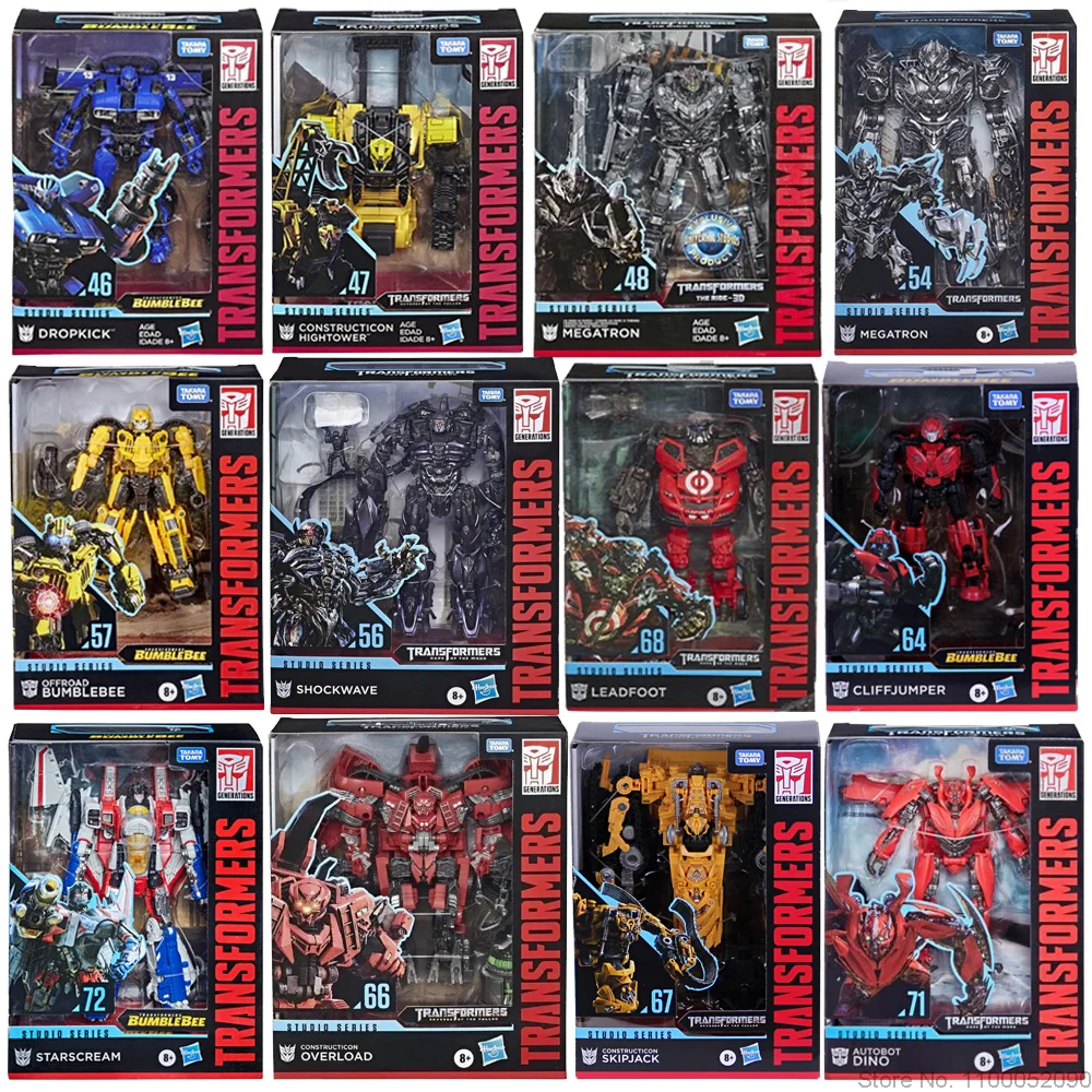 14-18cm Transformersed Toys Megatron Bumblebee Devastator Skipjack Dino Starscream Leadfoot Sentinel Prime Studio Series |