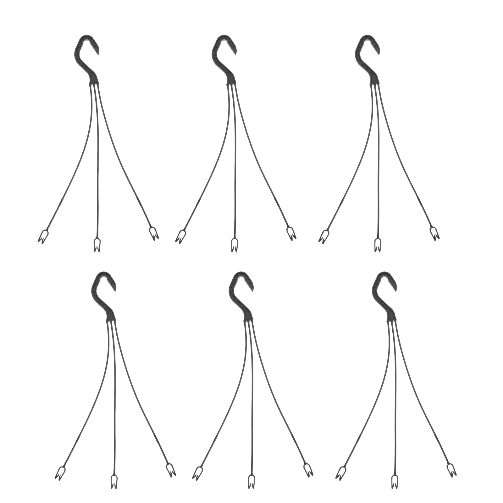 

25 Pcs Macrame Hanging Hooks Hook For Hanging Outdoor Planterss Black Hook Garden Hooks Railing Boxes Outdoor Pots Chains