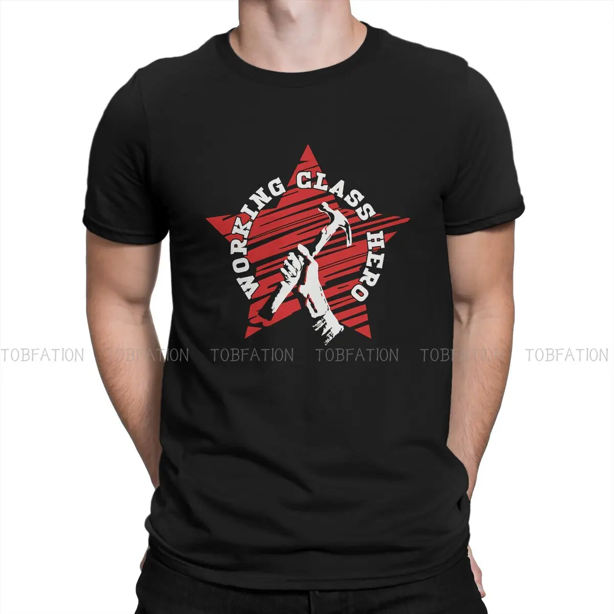 

Worker TShirt for Men Hero Humor Summer Tee T Shirt High Quality Trendy Loose