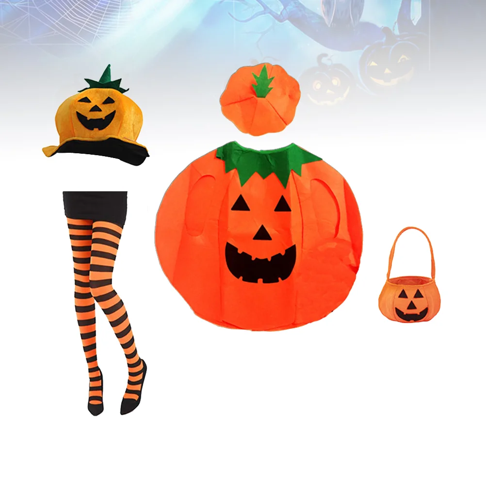 1 Set Costume Pumkin Costume Pumpkin Costume Set Pumpkin Suit Pumkin Costume