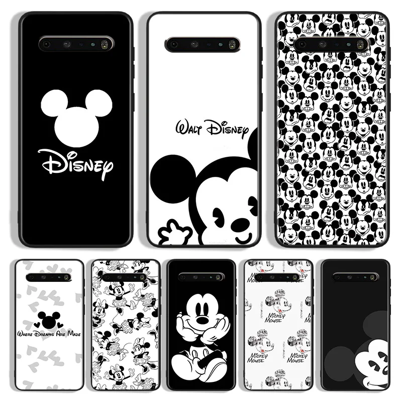 

Mickey black and white Phone Case For LG K 92 71 51S 42 30 22 20 50S 40S Q60 V 60 50S 40 35 30 G8X G8S ThinQ Black Cover