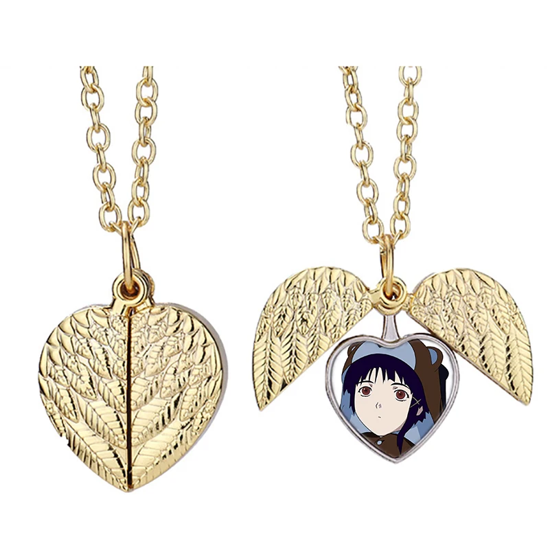 

Медведь Костюм Lain Ftz сердце активное ангельское крыло ожерелье красивое ожерелье с подвеской модные ювелирные изделия