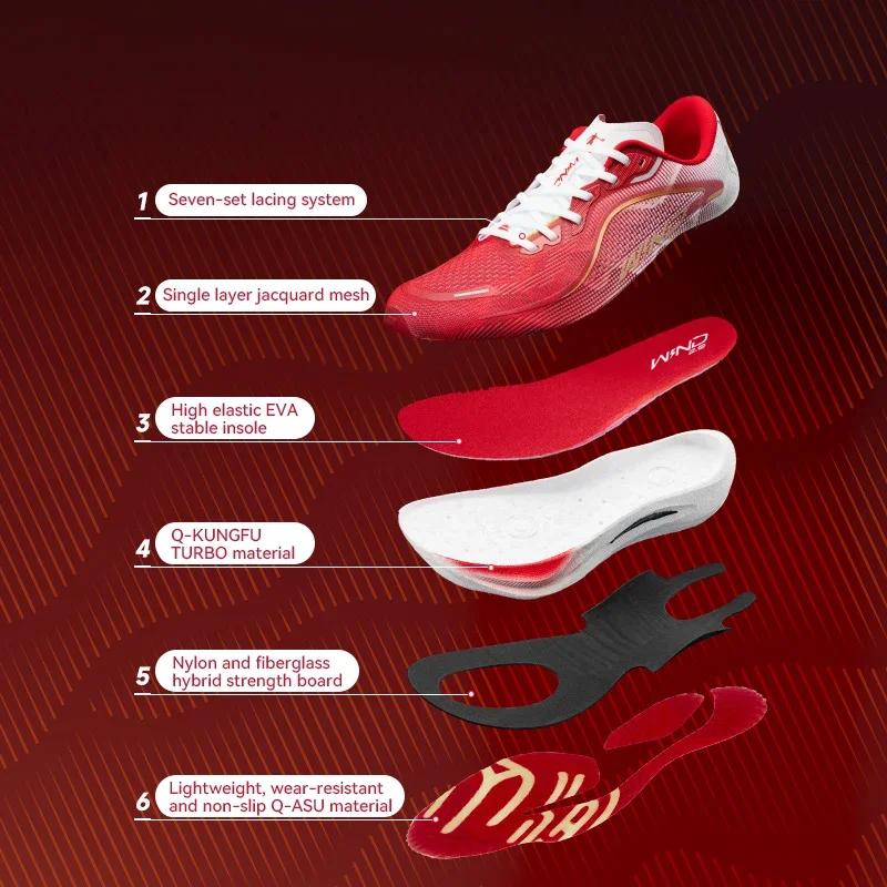 QIAODAN HighWind 2.0 зимняя тренировочная обувь для марафона мужские кроссовки 2024