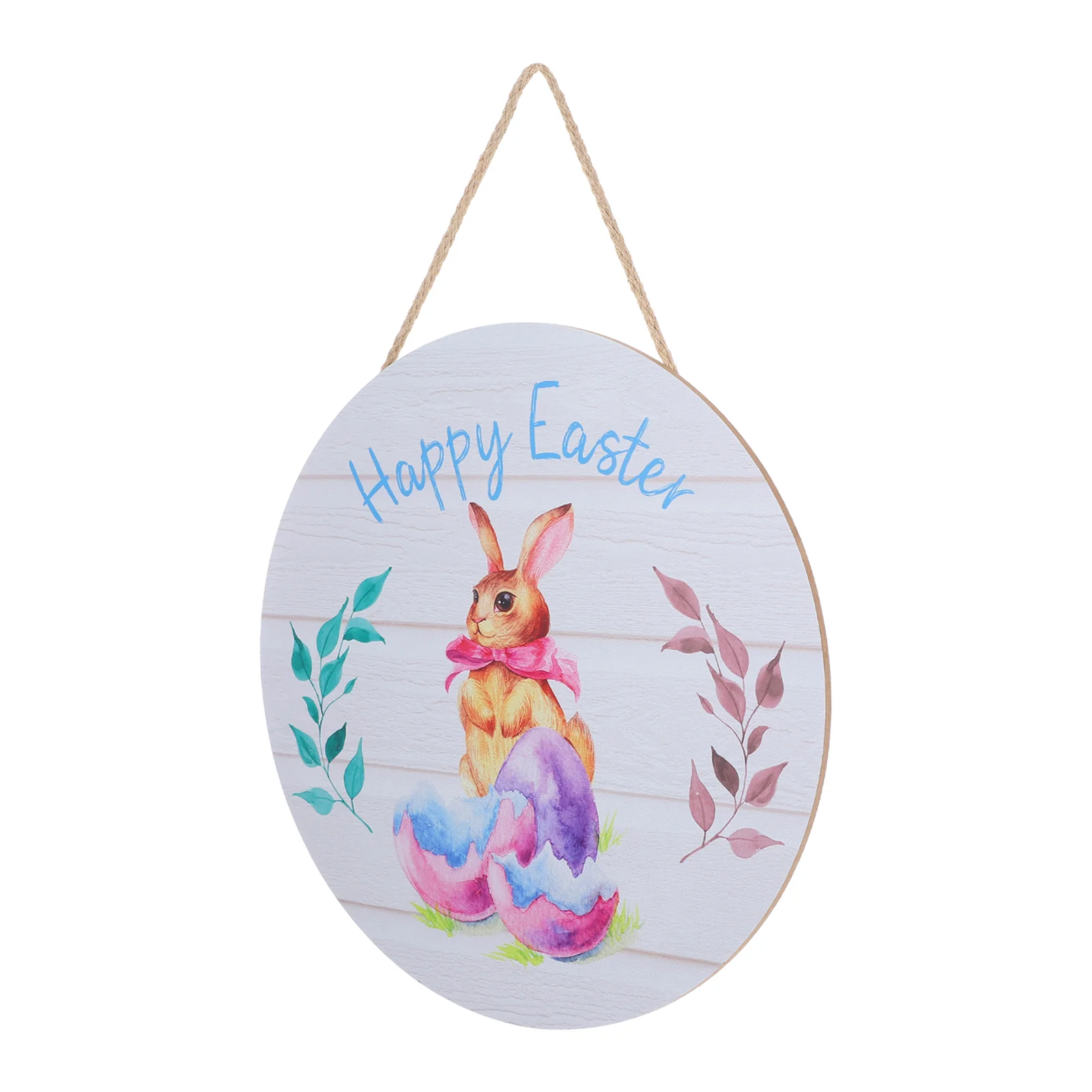

Easter Sign Door Hanging Decor Bunny Welcome Wall Scene Pendant Signs Plaque Decorations Home Ornaments Wooden Hanger Front
