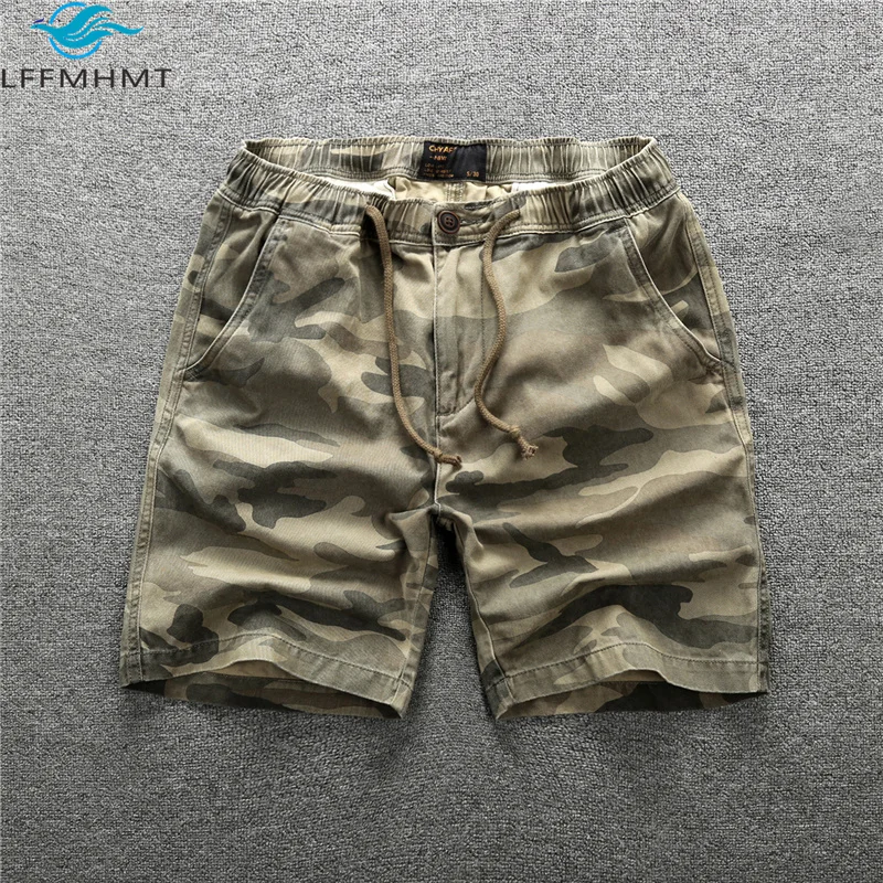 

207 Summer Fasion Strait Caro Sorts Male Sport Casual alf Lent Pure Cotton Military Style Camouflae Men's Work Clotin