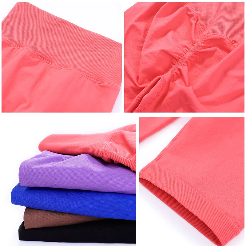 Women Yoga Pants Shorts High Waist Sports Leggings Workout Gym Fitness Running Seamless Tights Leggings Comfortable Sportswear