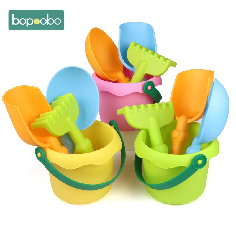 4Pcs/Set Beach Sensory Bucket Toys Sand Plage Play Toys for Children Parent-Children Interactive Beach Water Play Toys for Kids