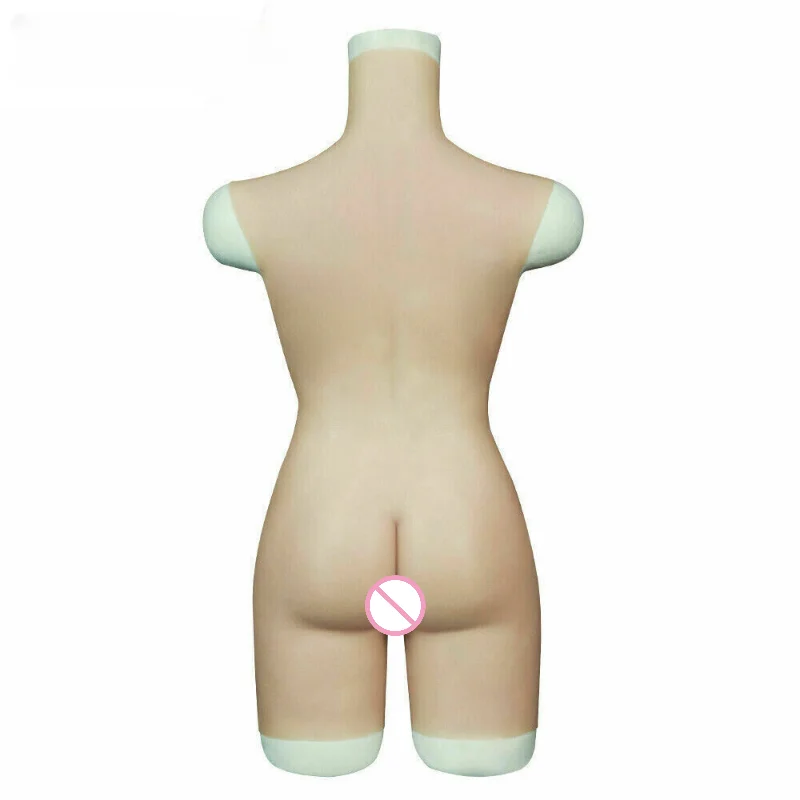 Silicone Half BodySuit C Cup Breast Fake Boobs for Drag Costume for Large-scale Events and Performances