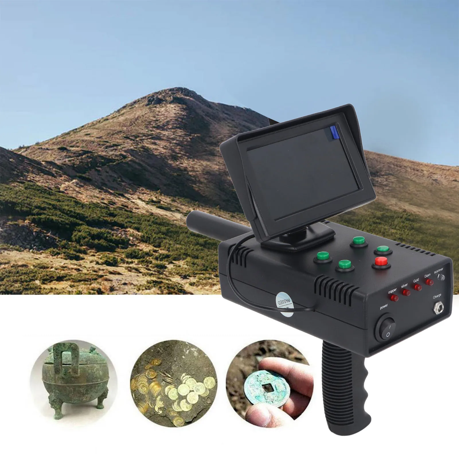 Подземный ручной металлоискатель цветной металлодетектор с ночным видением и