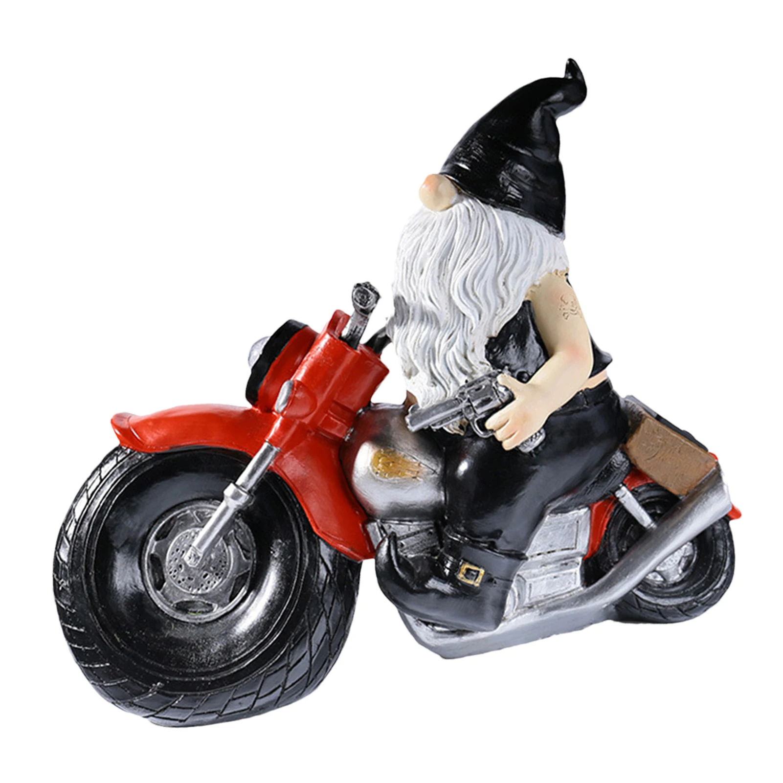 

Байкерские гномы для сада, уличные озорные гномы, украшения для лужайки, полимерный карликовый эльф, ручная работа для двора, лужайки, крыль...