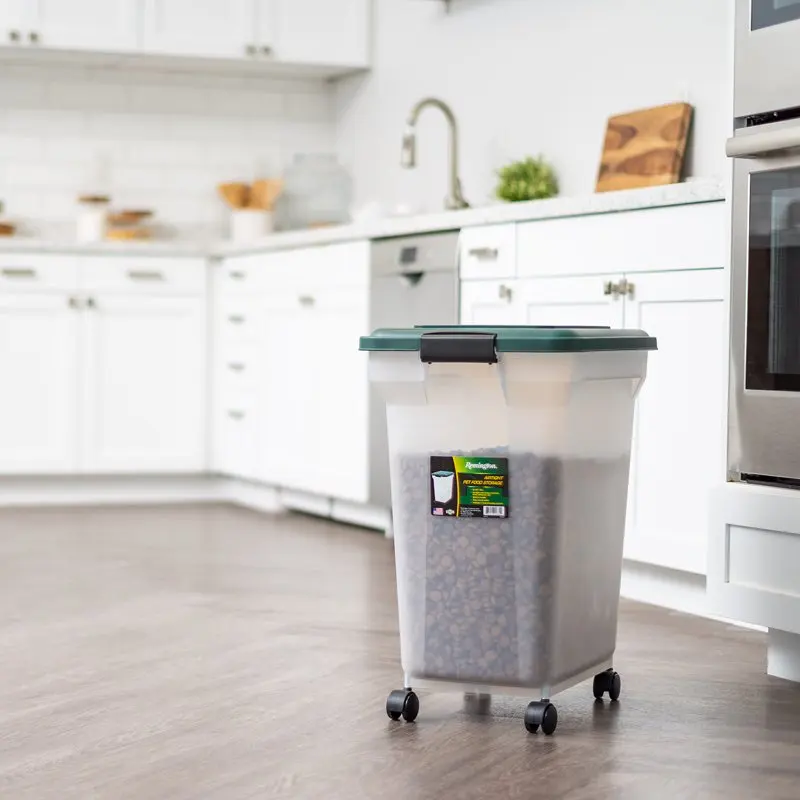 

55 Quart Airtight Dog or Cat Food Container, Green