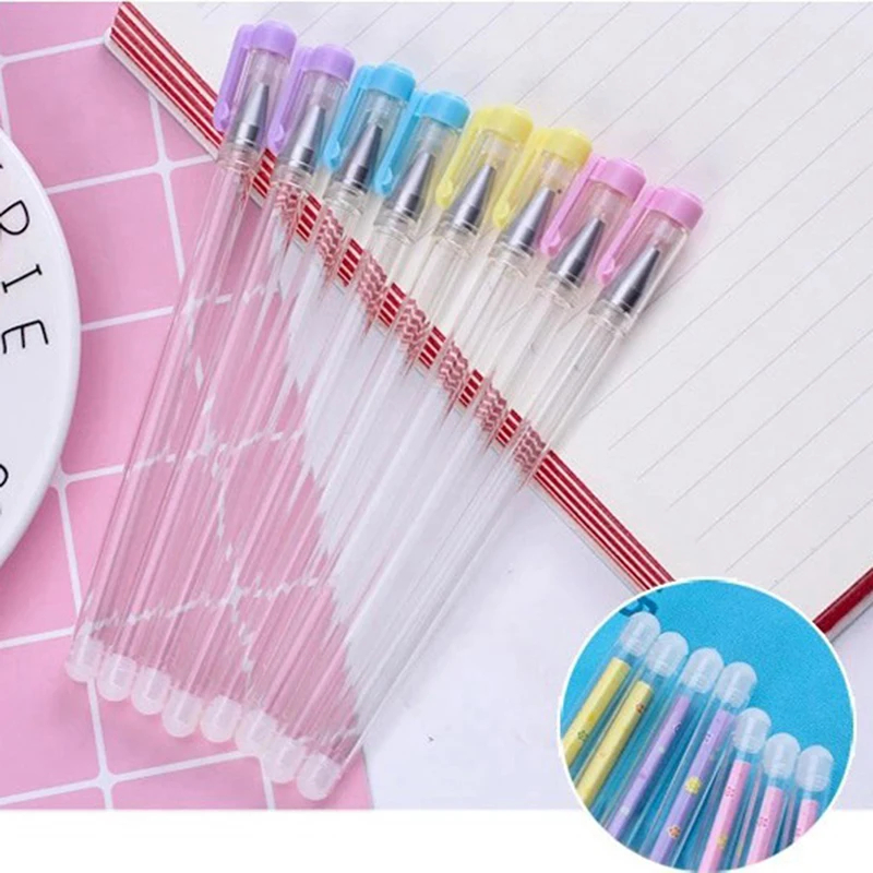 

New Transparent Erasable Gel Pen Ballpoint Pen Cap Minimalist Pen Shell Cover For Ordinary Gel Pen Refills And Erasable Refills