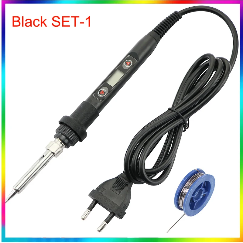

Adjustable Temperature Solder Iron 80W 220V / 110V LCD Electric Soldering Iron Welding Repair Tools