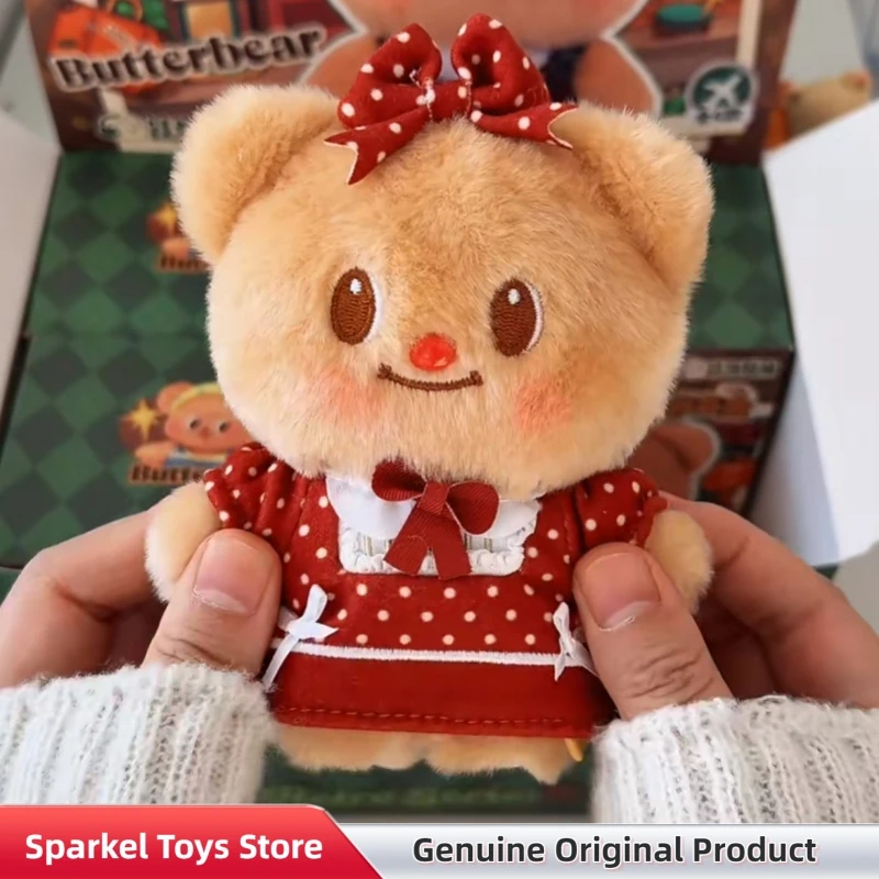 Фото Оригинальные куклы-брелоки Butter Bear из серии «Ретро-трансформация», коллекционные игрушки-сюрпризы в слепых коробках, милые подвески для сумок, подарок на день рождения №2