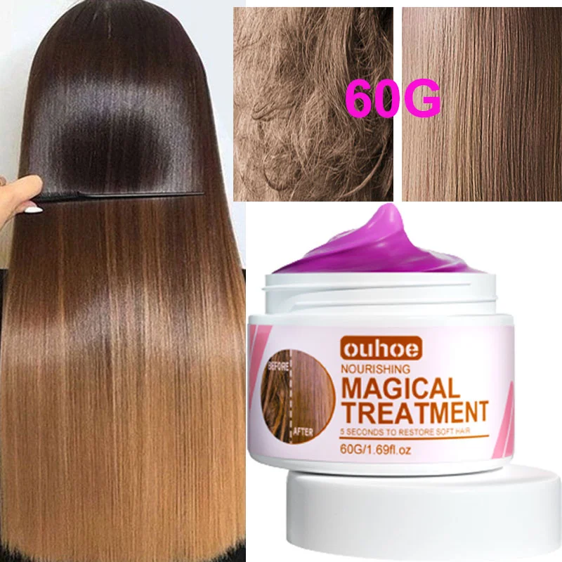 

8 Seconds Hair Mask Professional Keratin Treatment Cream Smoothing Straightening Soft Repair Damaged Frizzy Hairs Care Products