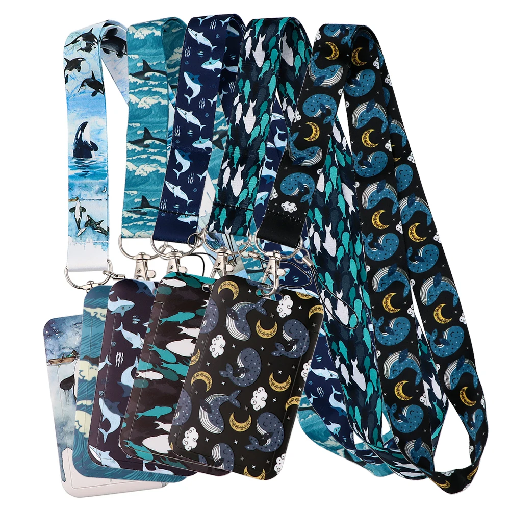 

Whale Shark Neck Strap Lanyards for Keys Keychain Badge Holder ID Credit Card Pass Hang Rope Lariat Phone Charm Accessories