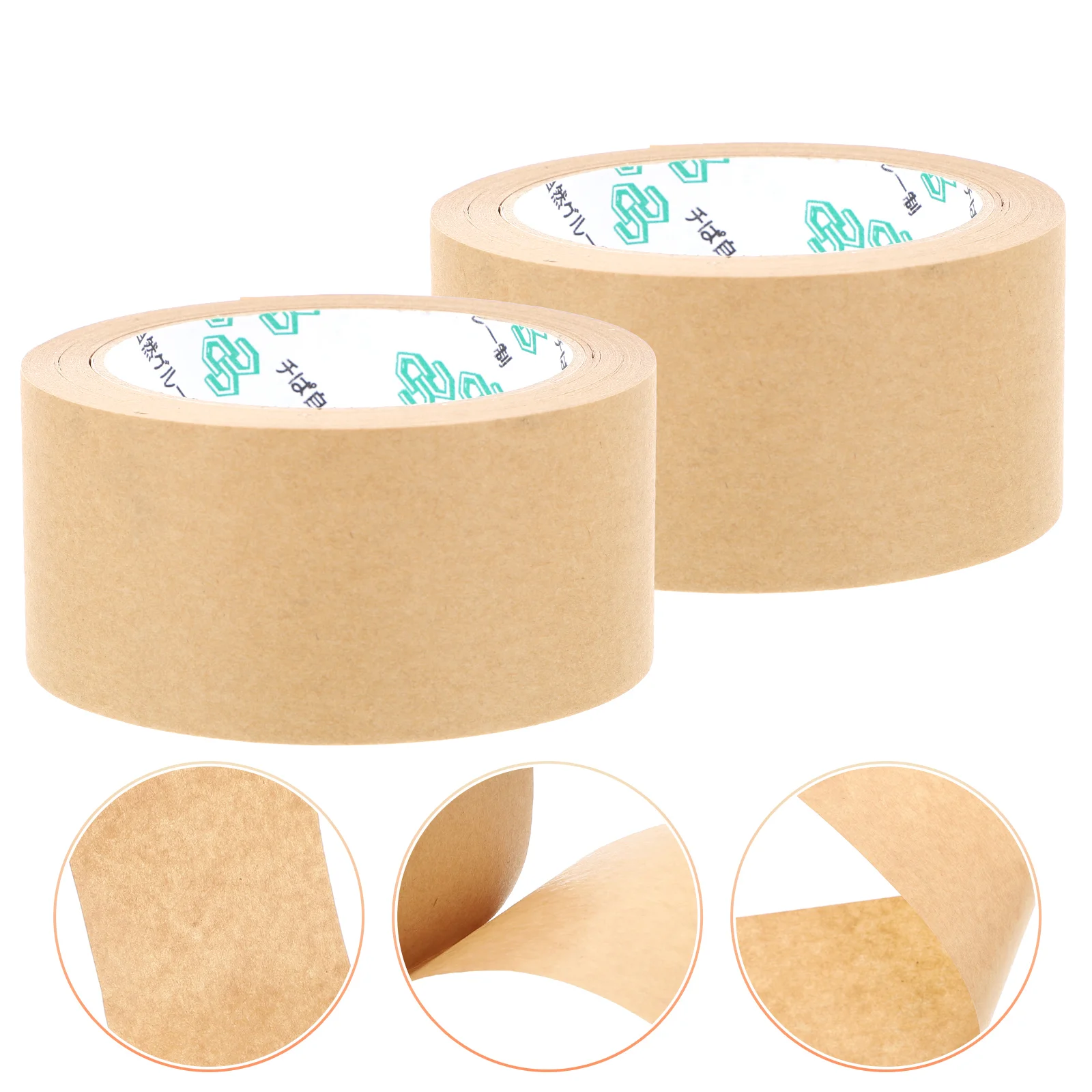 

Tape Paper Kraft Book Binding Writable Packing Brown Gummed Craft Cloth Shipping Glue Biodegradable Label Wrapping Packaging