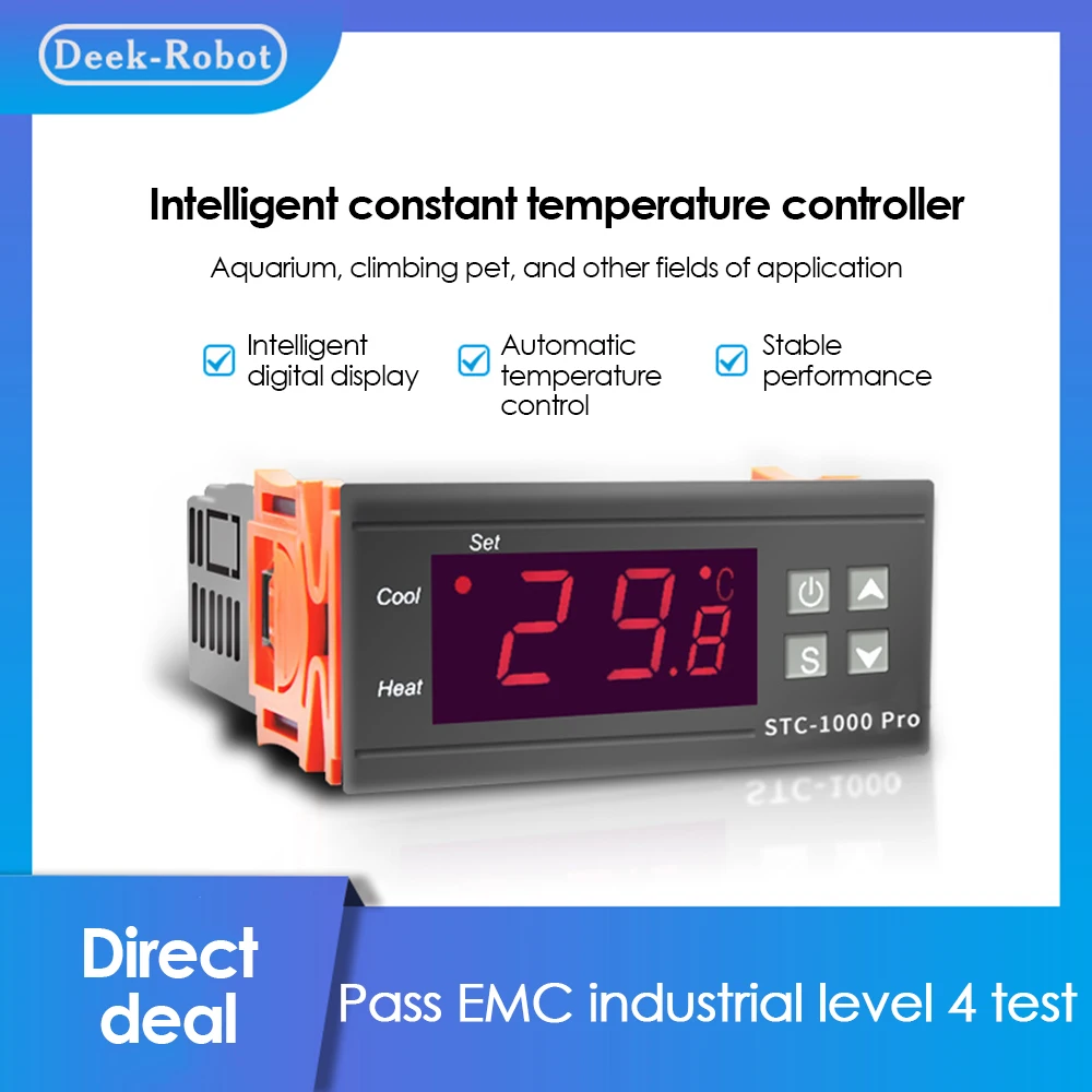 

Digital Temperature Controller Thermostat Thermoregulator incubator Relay LED 10A Heating Cooling STC-1000 STC 1000 12V 24V 220V