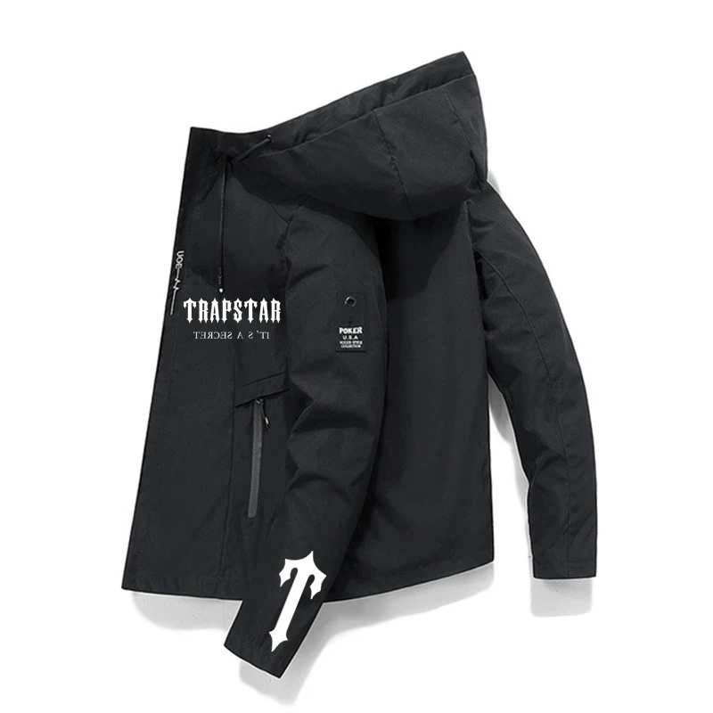

Trapstar 2022 Latest Super Car Men's Spring And Autumn Zipper Casual Hooded Bomber Jacket Fashion Windbreaker