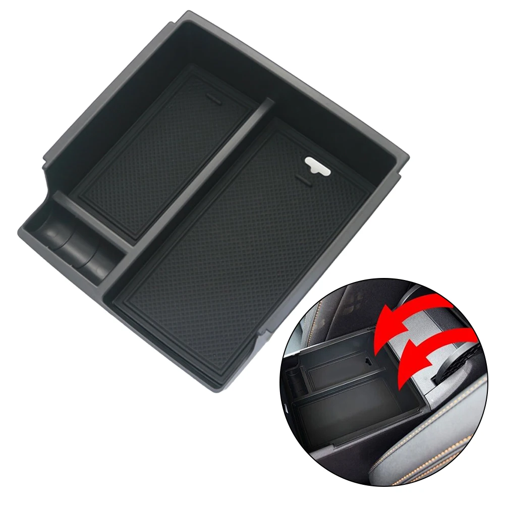 

Car Console Armrest Storage Box With Pad Organizer Tray For Ford Bronco 2021-2023 2 Doors & 4 Doors Premium ABS And PVC Mat