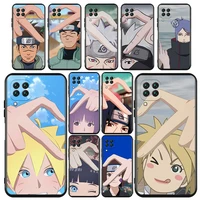 anime naruto heart gesture for huawei nova 2i 3 3i 5t 6 7 7i 8 8i 9 pro mate 10 20 40 lite pro black luxury silicone phone case