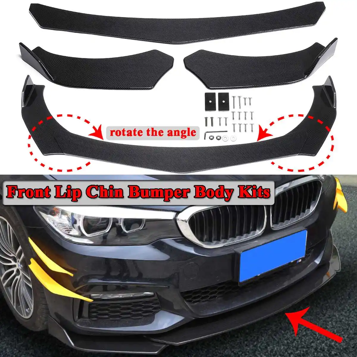 

3 шт., универсальные автомобильные бамперы для BMW F10 F30 F32 F36 F80 M3 F82 M4 G30