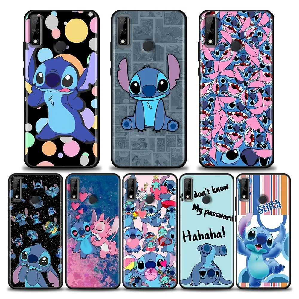 

Coque Phone Case For Huawei Y6 Y7 Y9 2019 Y6p Y8s Y9a Y7a Mate 10 20 40 Pro Lite RS TPU Case Funda Capa Cover Funny Cute Stitch