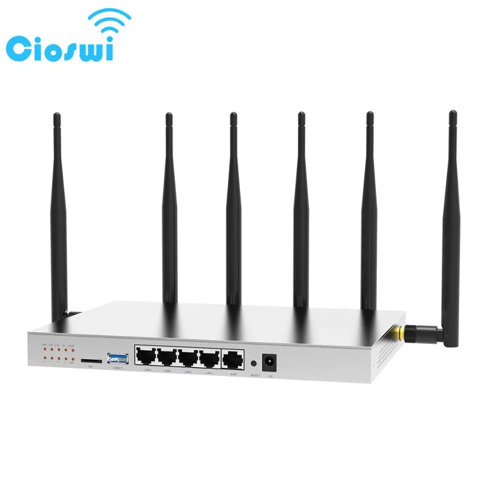 Cioswi 1200Mbps Router Dual Band Gigabit Wireless Router 4G LTE RAM 256MB Flash 16MB with 3G 4G LTE Modem SIM Card Slot