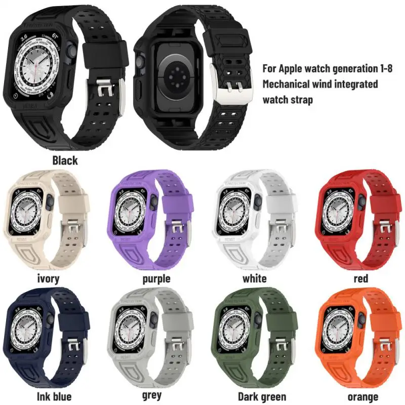

Integral Strap Soft 38/40/41mm Breathable For Apple Watch Sweat-proof Applicable For Apple Watch Strap 40mm 49mm Waterproof Tpu
