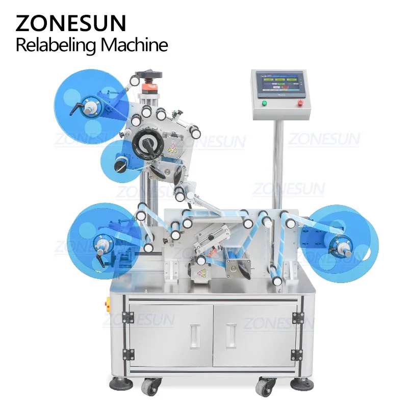 ZONESUN ZS-TB890 Полностью автоматическая этикетировочная машина для перемотки наклеек