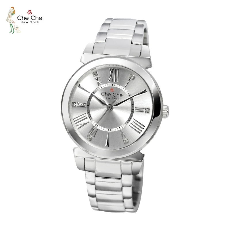 CHECHE CC005 women's Watch fashion thin Roman numerals light luxury temperament elegant white watches with gift boxes enlarge