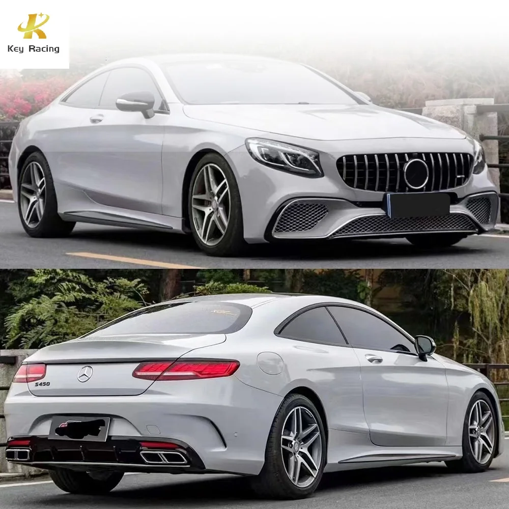 Крышка противотуманной фары для переднего бампера Benz S63 W217 воздухозаборная