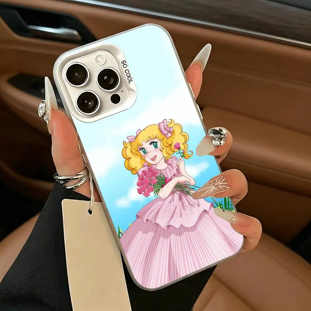 Фото Чехол для телефона M-Manga C-candys candy-cc для iPhone 17 Air 16 15 14 13 12 11 Pro Max, белый, серебристый, жесткий чехол №3