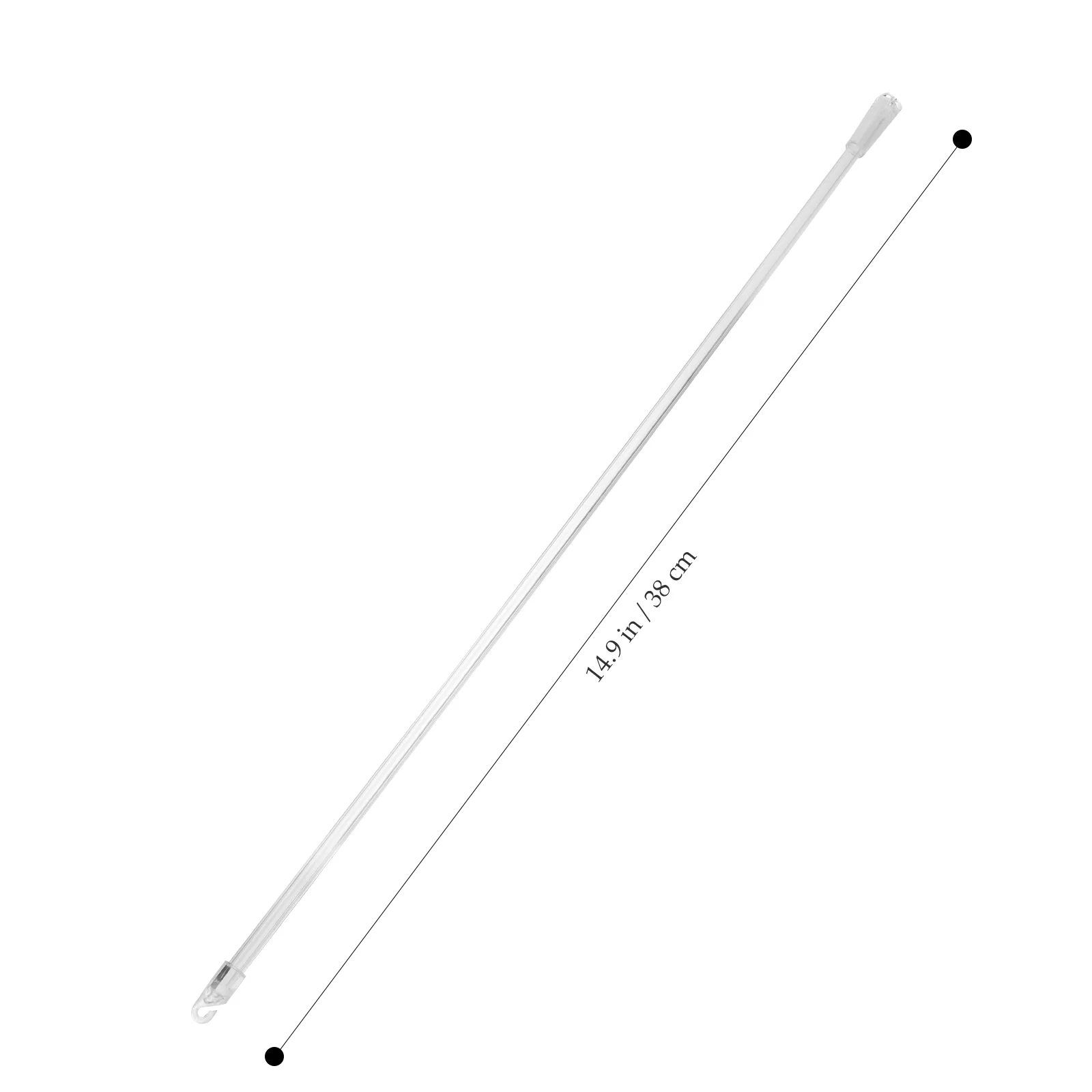 

6 Pcs Blind Tilt Handle Transparent Curtains Drapes Wand Replacement Blinds Pulling Rod White Curtains