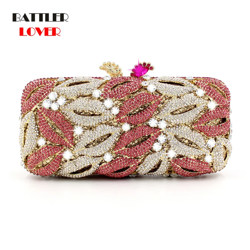 Evening Bags For Women Birthday White Diamond Colors Crystal Clutches Hard Card Bridal Wedding Rhinestone Ladies Purse Handbags