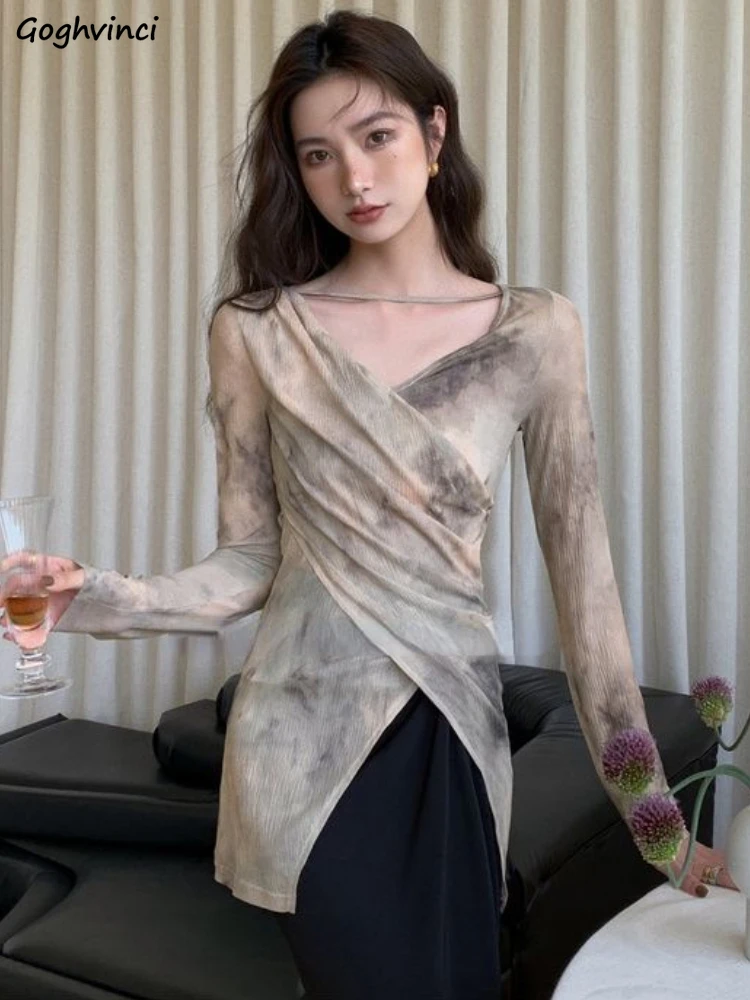 

T-shirts Women Criss-cross Creativity Sexy Retro All-match Sun-proof Ladies Slim Summer Korean Style Design Stylish Casual Cozy