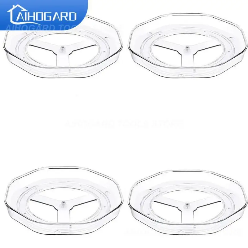 

Kitchen Seasoning Seasoning Storage Box Rotary Household Storage Rack Transparent Desktop Tray Organization Storage 2023