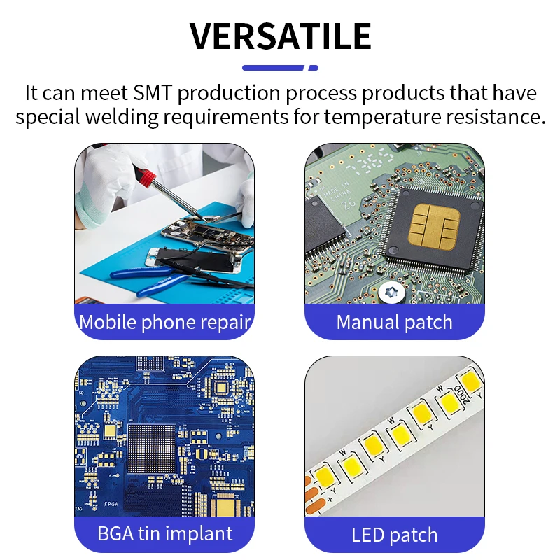 LUXIANZI 138 ℃ Шприц-паста флюс бессвинцовой Sn42Bi58 для пайки SMD BGA IC игольная трубка