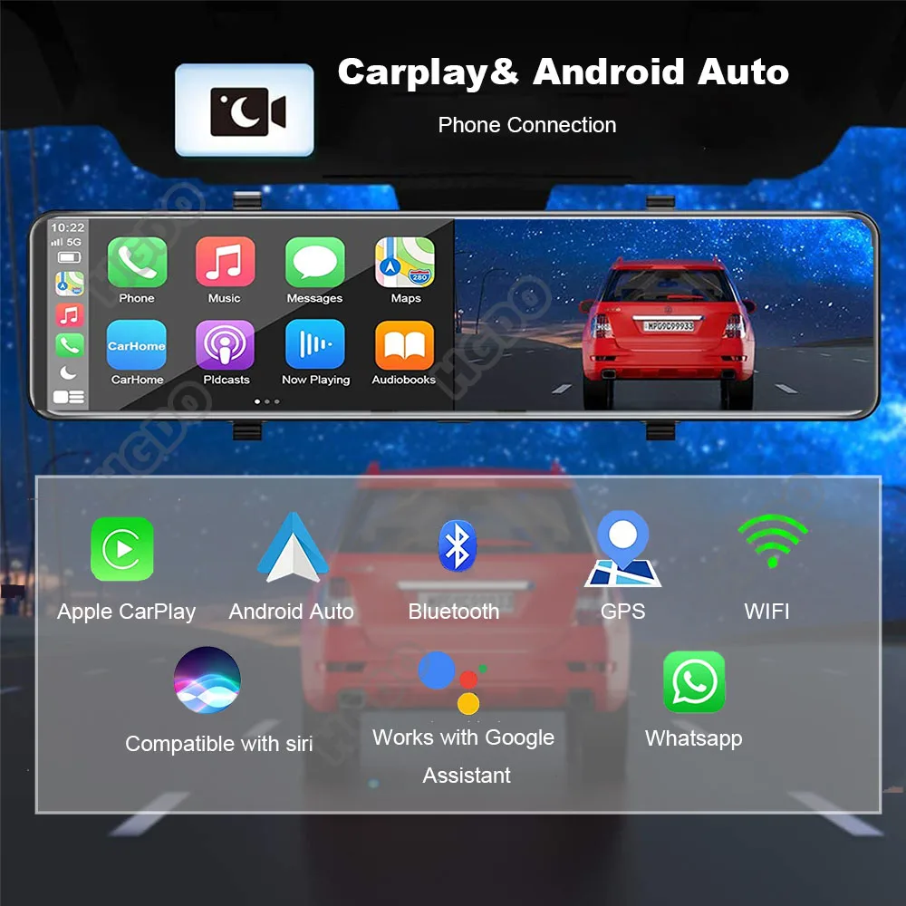 Видеорегистратор HGDO T160 4K Android GPS Wi-Fi FM |