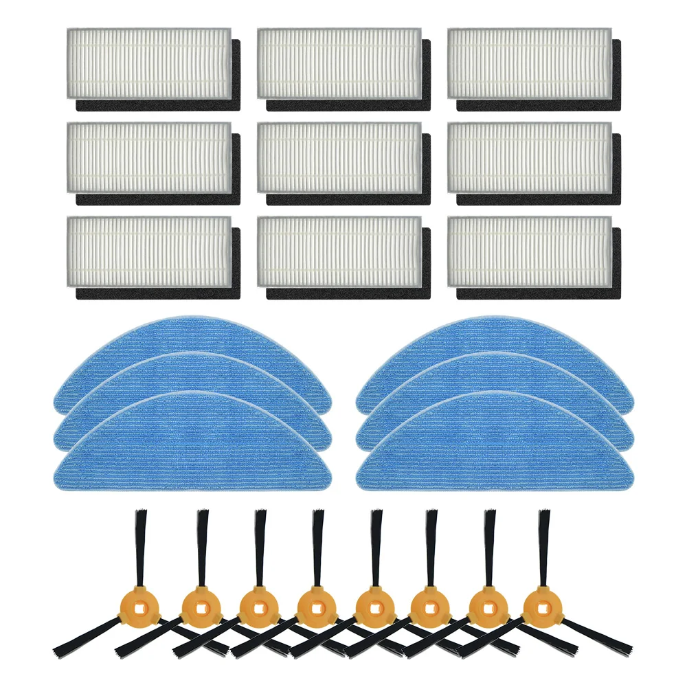 

Vacuum cleaner cleaning accessories high efficiency filter mop cloth main brush for ecovac deebot n79s N79 eufy robovac 11 11C