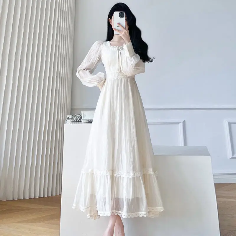 Женское длинное Бандажное платье элегантное модное с квадратным вырезом для