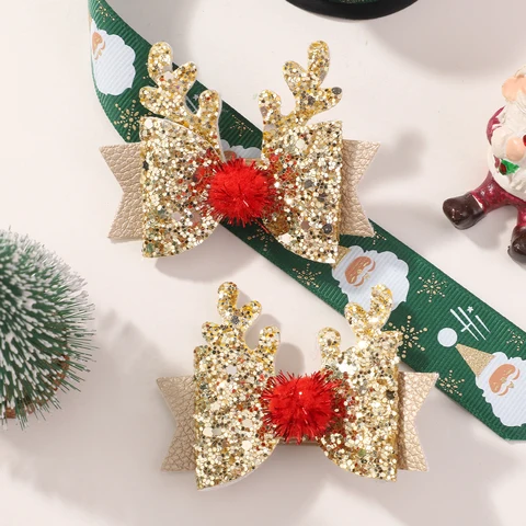 BABY BOWS Рождественская заколка с бантом 2 шт.