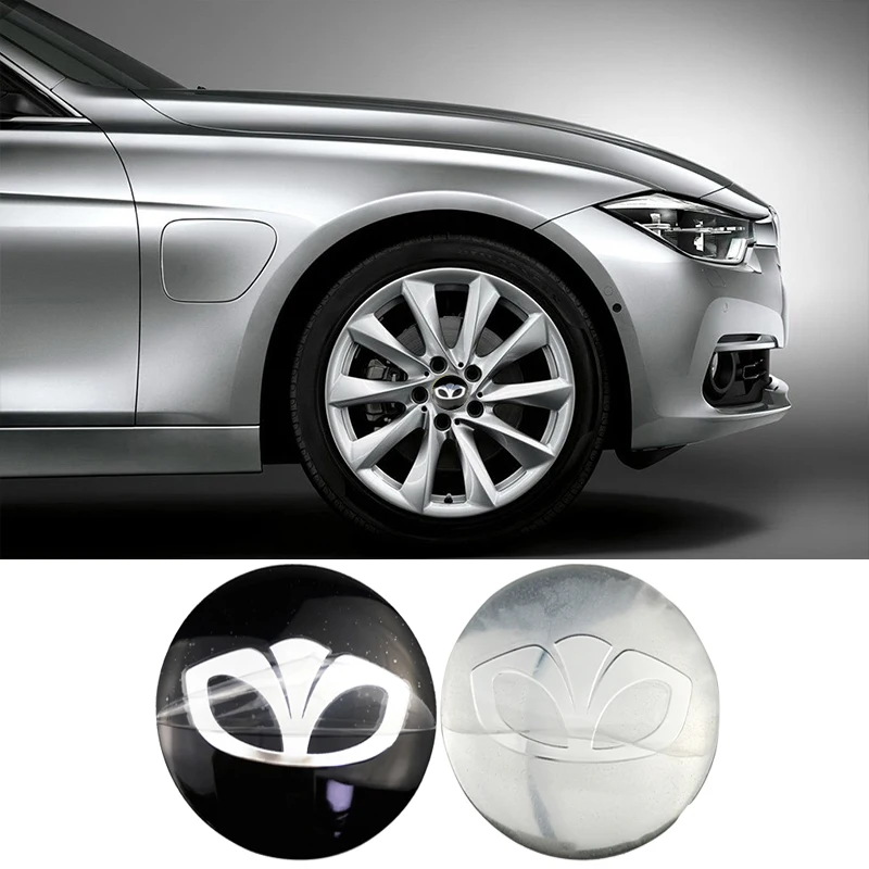 56 мм автомобильные наклейки Hupcaps Значки для Daewoo Matiz Nubira Kalos Lacetti Tosca REXTON Evanda