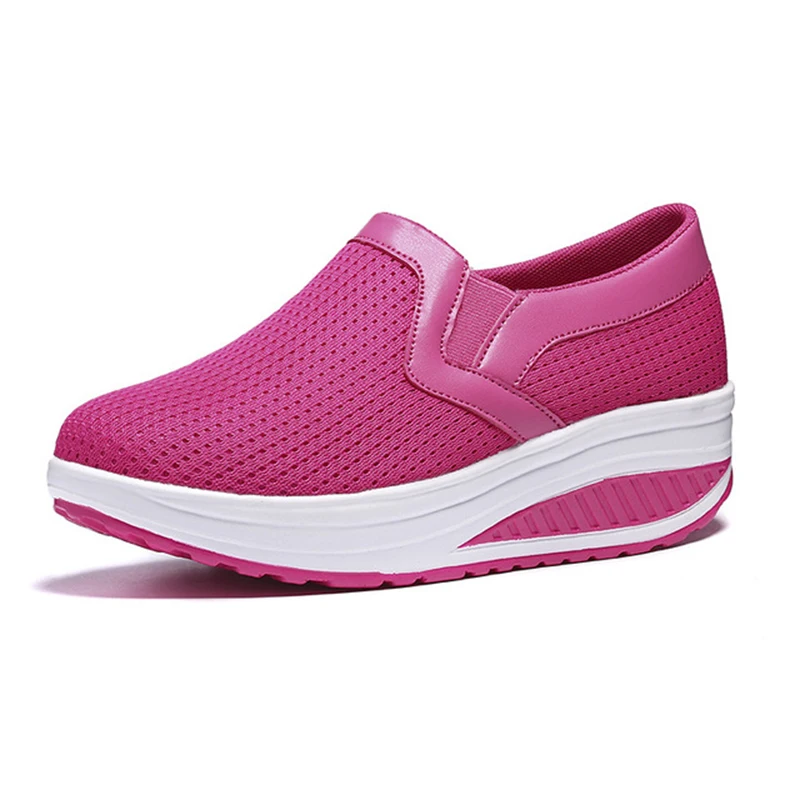 

Fashion Women Casual Shoes Platform Chunky Sneakers Flat Thick Sole Tenis Sneakers Women Wedge Basket Walking Zapatos De Mujer