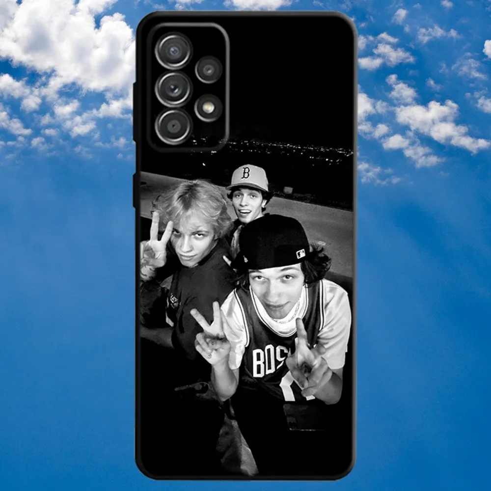 Чехол для телефона S-Sturniolo Triples Samsung S21 S22 Ultra S20 S30 plus S23 ultra 5G мягкий черный чехол