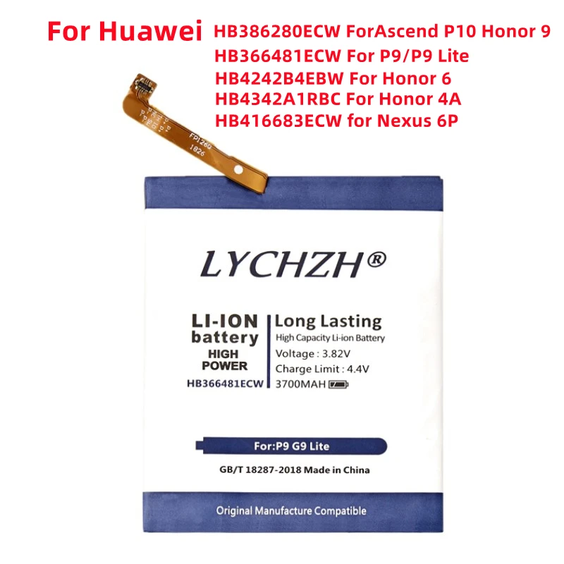 

Battery hb366481ecw for Huawei honor 6 P9 8 Lite/P 5C 7c 4A 5A Y6 Y5 II Ascend P10 Nexus 6P High Quality Replacement Bateria