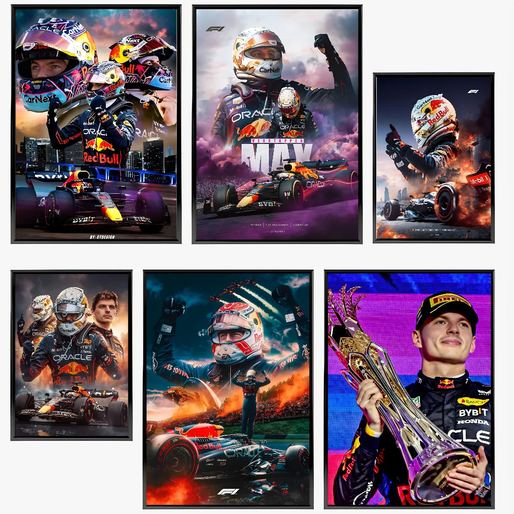 F1 бразильский Гран-при победитель V-Verstappen плакат с бумажным принтом для дома