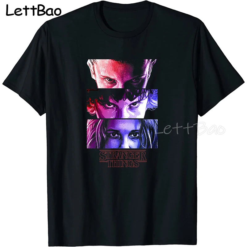 

Футболка мужская с надписью «очень странные дела одиннадцать»