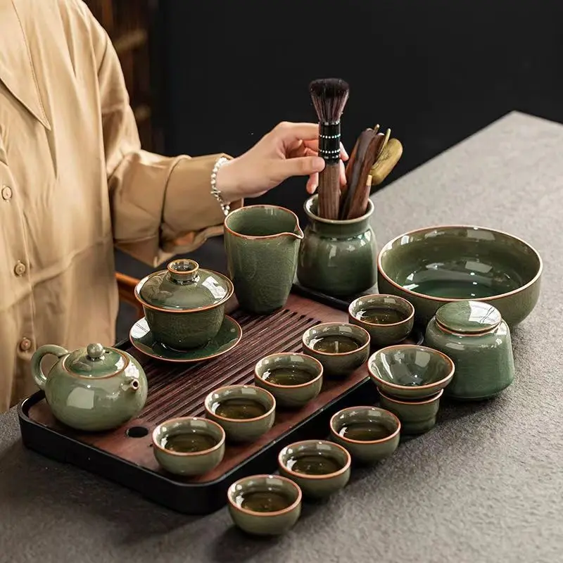 Керамический чайный сервиз Geyao Kung Fu для дома Высококачественный полный набор