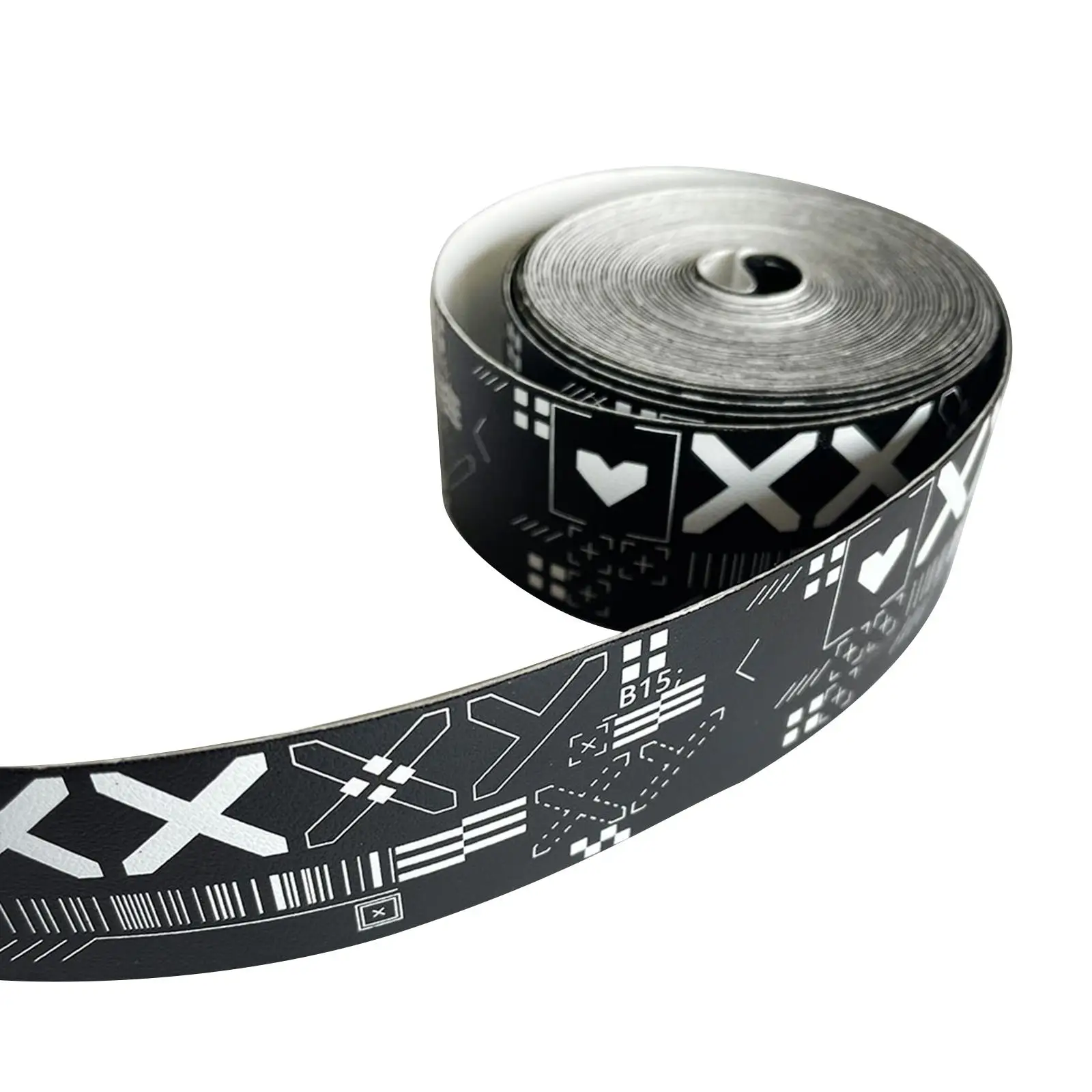

Tennis Racket Head Protection Tape Friction Sticker Black Protective Wraps 5M